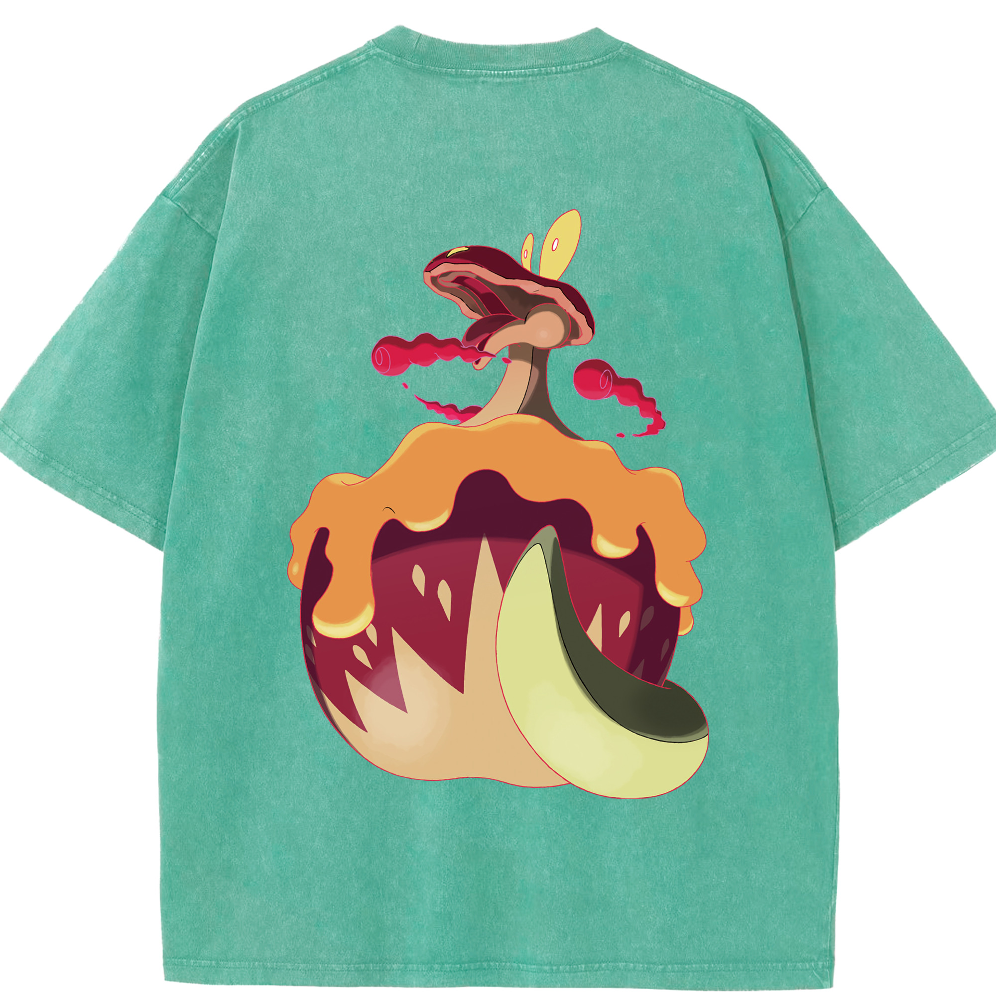 （画像用） ポケットモンスター Pokémon 綿100% ヴィンテージ風 半袖Tシャツ（背面プリント）